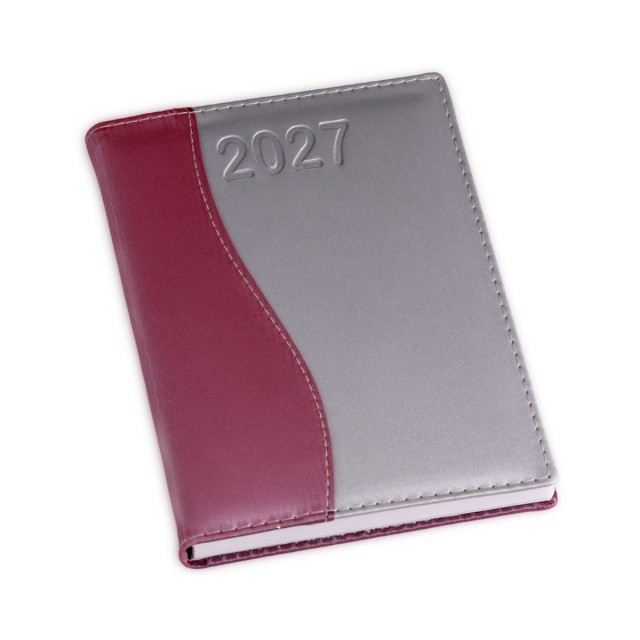 Agenda Diária 2027 Metalizada S 14,5x20cm Personalizada
