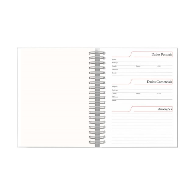 Agenda Diária 2027 Wire-o S 16x20cm Personalizada