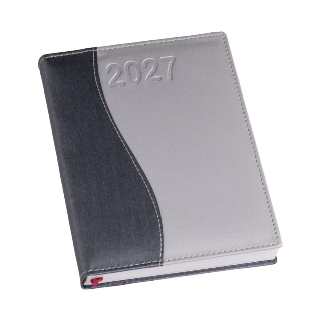 Agenda Diária 2027 Metalizada S 14,5x20cm Personalizada