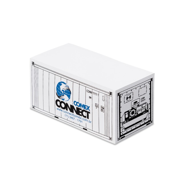 Bloco de Anotação Container Reefer 12x6x5,5cm Personalizado