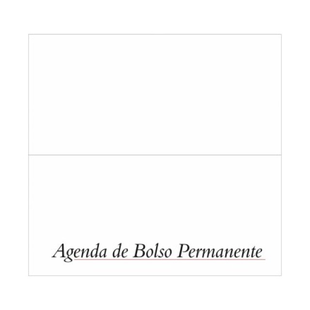 Agenda de Bolso Permanente 8,5x16,5cm Promocional