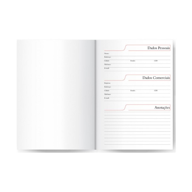 Agenda Diária 2025 Horizontal 14,5x20cm Promocional