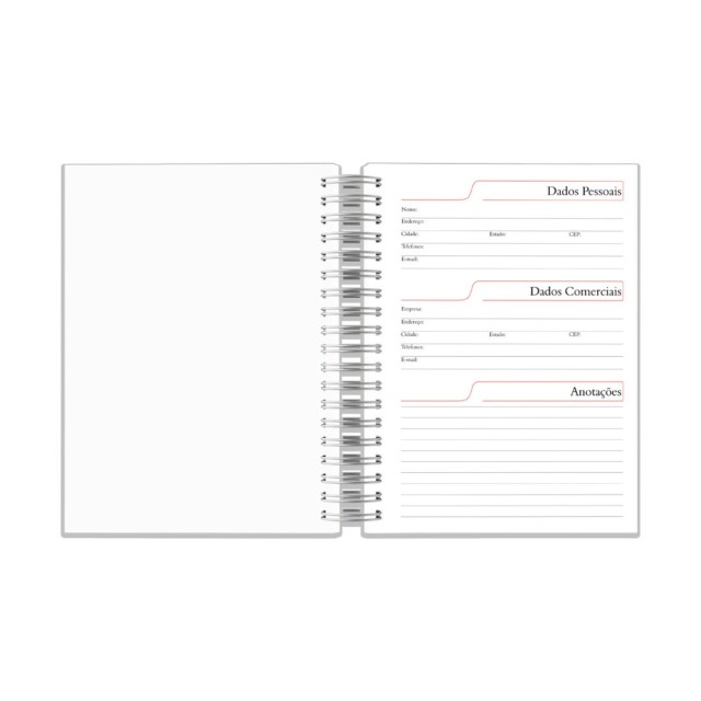 Agenda Diária 2025 Lisa Wire-o 14,5x20cm Promocional