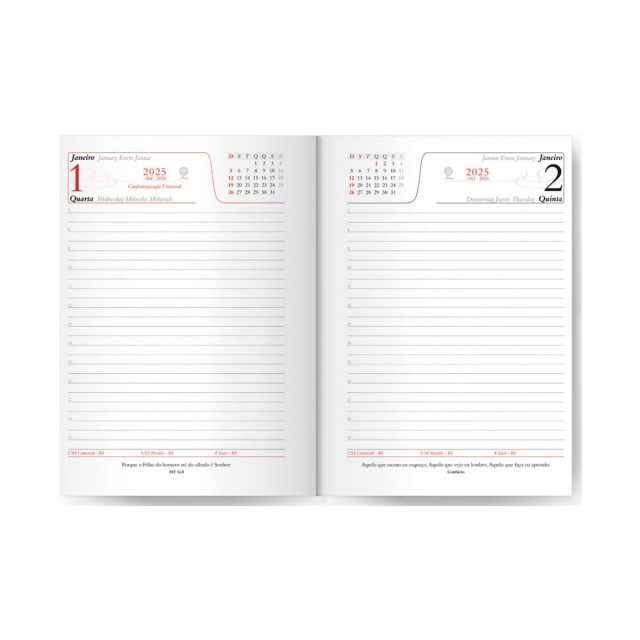 Agenda Diária 2025 Prime 14,5x20cm Promocional