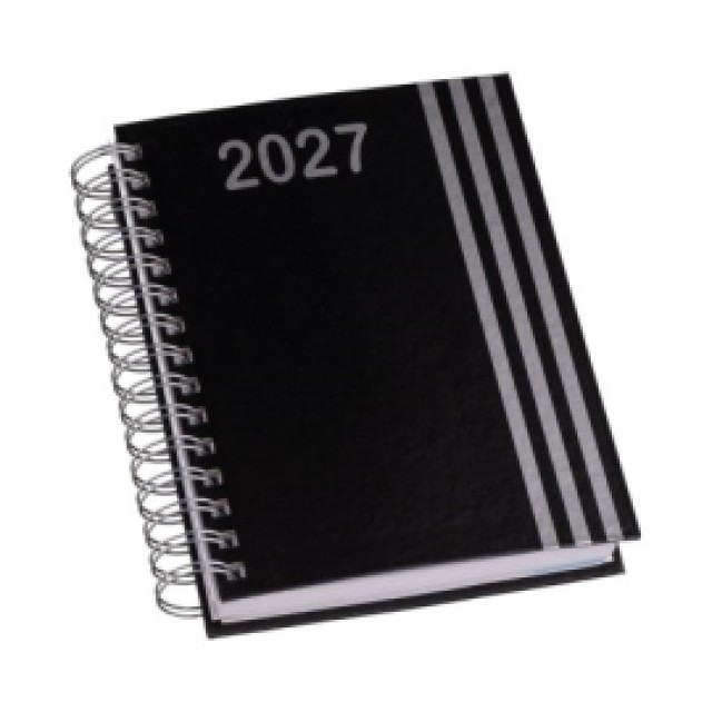 Agenda Diária 2027 Wire-o Premium Faixa Personalizada
