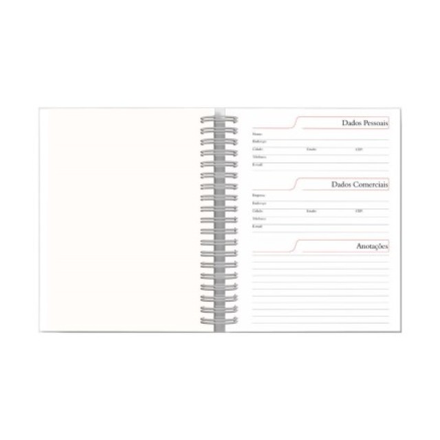 Agenda Diária 2027 Wire-o Premium Faixa Personalizada