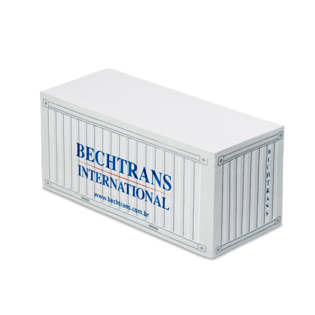 Bloco de Anotação Container 12x6x5,5cm Personalizado