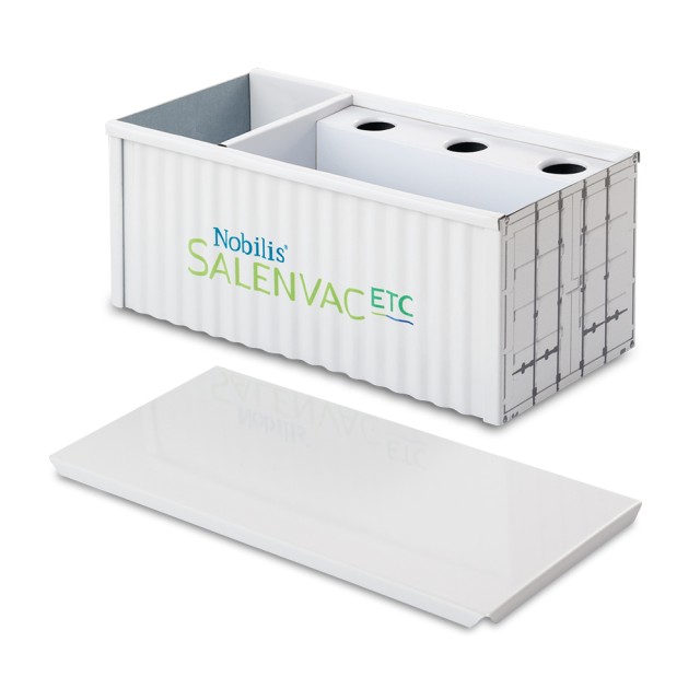 Brinde Corporativo Container Marítimo Metal 16x7x7cm Personalizado