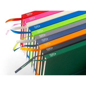 Caderno A5 Capa Dura PET 100% Reciclado Anne Personalizado 93297