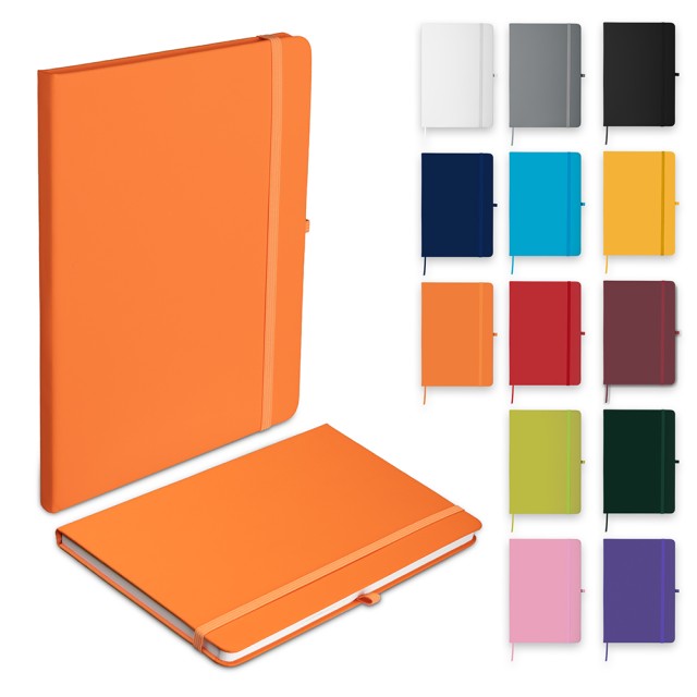 Caderno A5 Capa em PU 21x14,5cm Personalizado CAD004