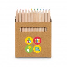 Caixa 12 Mini Lápis de Cor Coloured Personalizada 51747