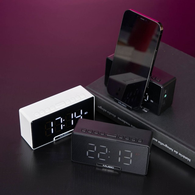 Caixa de Som Multimídia com Relógio Personalizada 04065