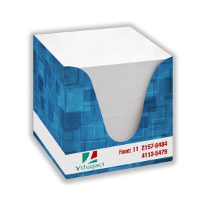 Caixa Porta Papel de Recados 9x9cm Personalizada
