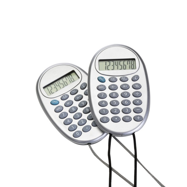 Calculadora Plástica com Cordão Personalizada 02964 Calculadora Plástica com Cordão Personalizada 02964
