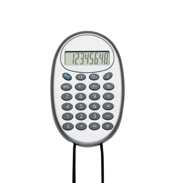 Calculadora Plástica com Cordão Personalizada 02964 Calculadora Plástica com Cordão Personalizada 02964