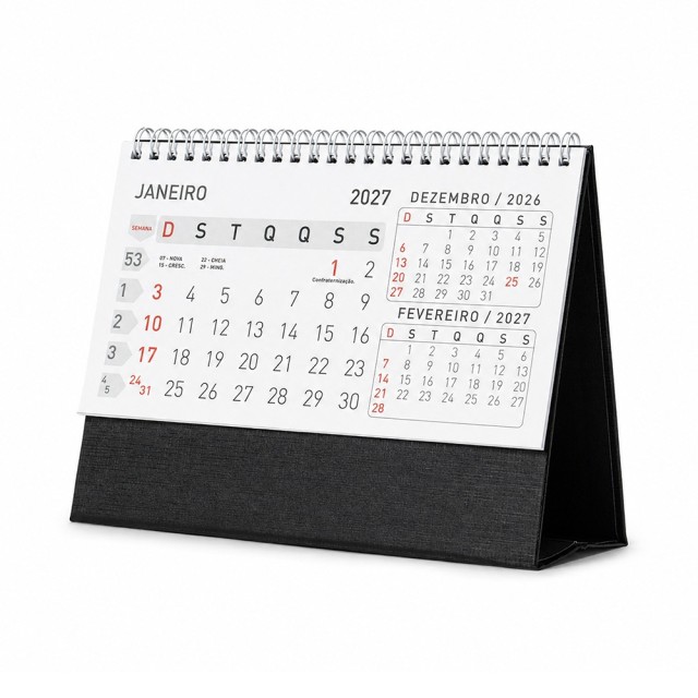 Calendário de Mesa 2027 Personalizado 14950G