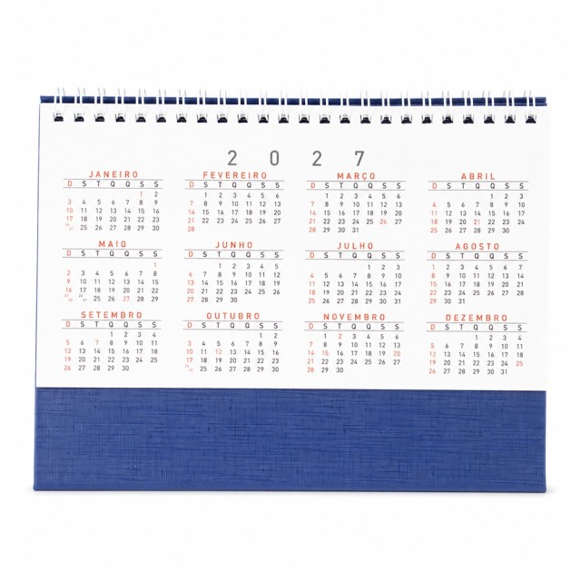 Calendário de Mesa 2027 Personalizado 14950G