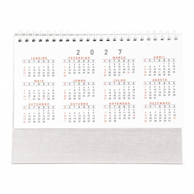 Calendário de Mesa 2027 Personalizado 14950G