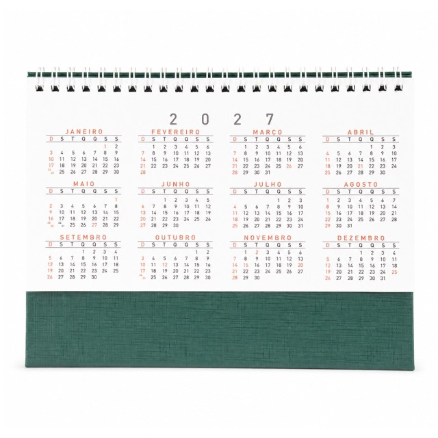 Calendário de Mesa 2027 Personalizado 14950G