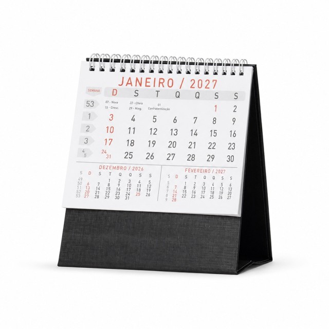 Calendário de Mesa 2027 Personalizado 14950P