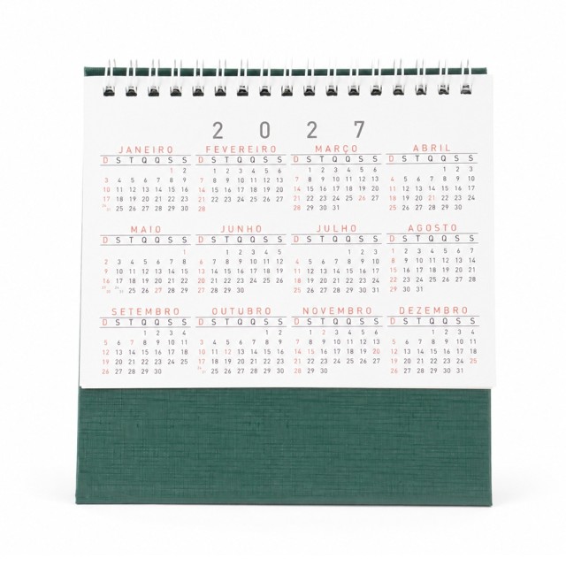 Calendário de Mesa 2027 Personalizado 14950P