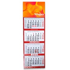 Calendário de Parede Europeu 4 Meses Personalizado