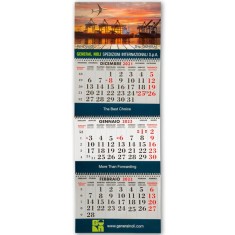 Calendário de Parede Wire-O para Logística Personalizado