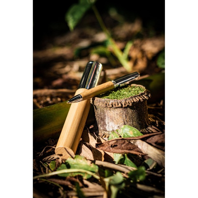 Caneta Esferográfica em Bambu Fuji Personalizada 91775