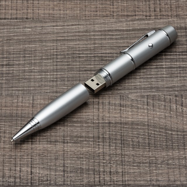 Caneta Pen Drive e Laser Personalizada 007V1-4GB 