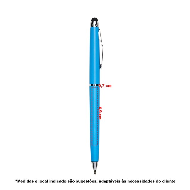 Caneta Plástica Touch Personalizada 05091