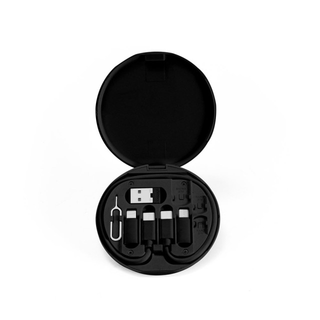 Conjunto Cabo e Adaptadores ABS 100% Reciclado Systrom Personalizado 97187