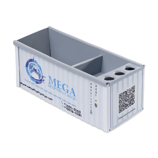 Container Logístico de Metal 16x7xx7cm Personalizado