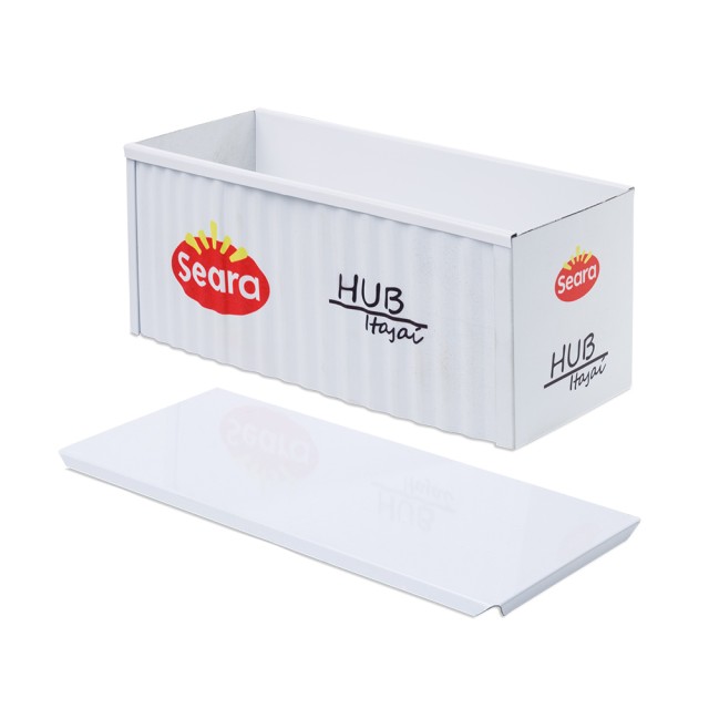 Container Metálico Premium 16x7x7 cm Personalizado