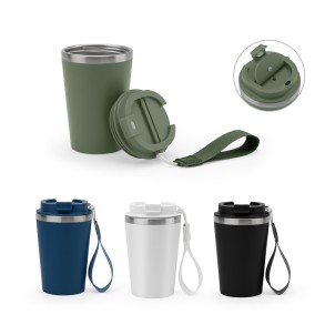 Copo de Viagem em Aço Inox 440ml Spitz 94377 Personalizado