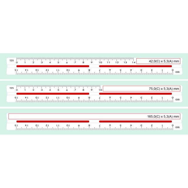 Escalímetro Triangular de 15cm Personalizado