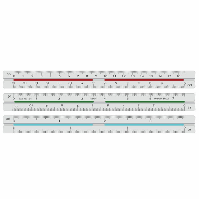 Escalímetro Triangular de 15cm Personalizado