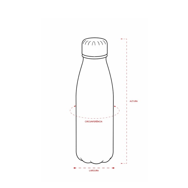 Garrafa em Alumínio 550ml Personalizada 09186