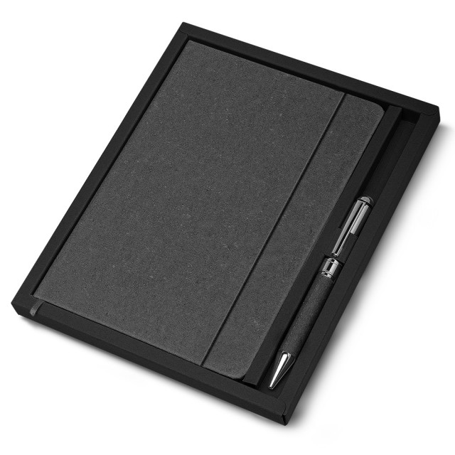 Kit Caderno Reciclável 21,1x14,7cm Personalizado 14982 Kit Caderno Reciclável 21,1x14,7cm Personalizado 14982