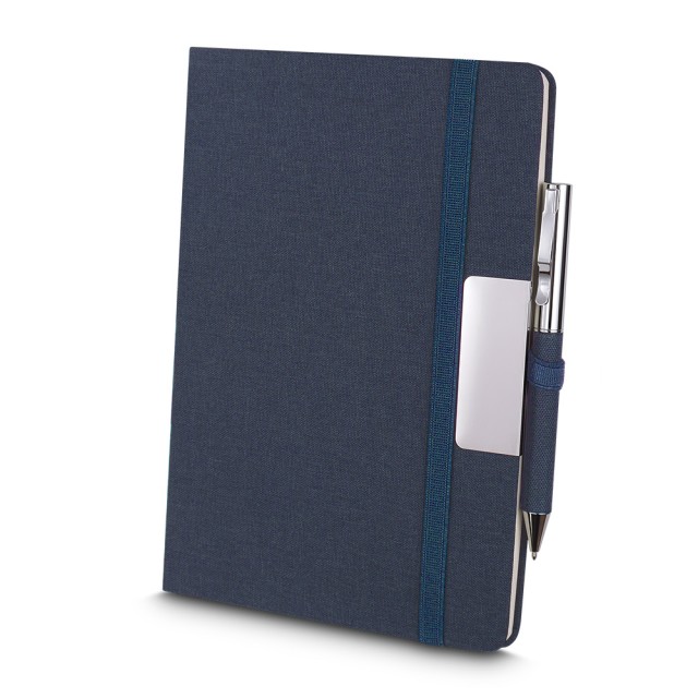 Kit Escritório A5 Capa RPET e Caneta Metálica Personalizado CAD155