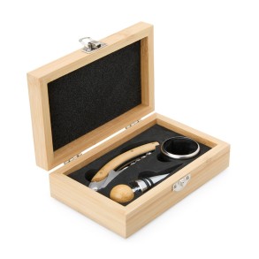 Kit Vinho Bambu 3 Peças Personalizado 08169