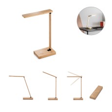 Luminária com Carregador por Indução em Bambu Morey Personalizada 97122