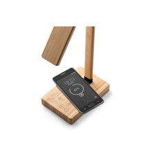 Luminária com Carregador por Indução em Bambu Morey Personalizada 97122