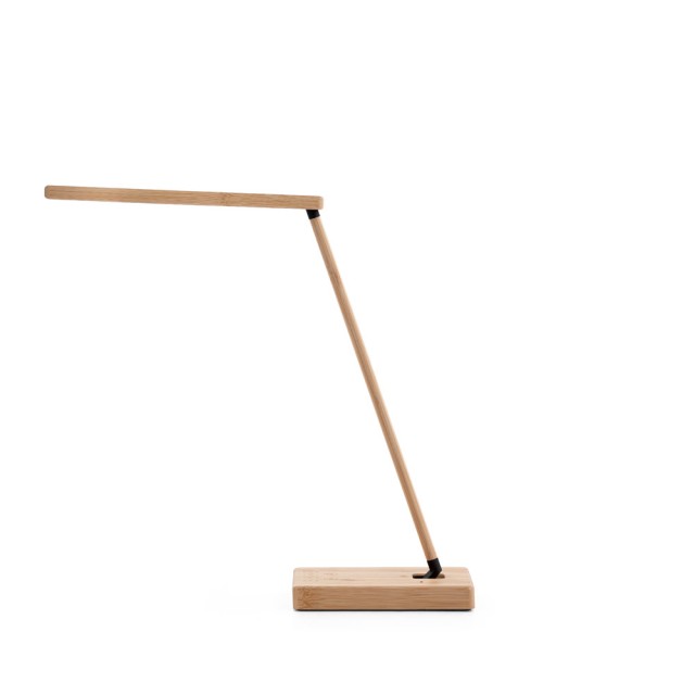 Luminária com Carregador por Indução em Bambu Morey Personalizada 97122