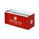 Mini Container Marítimo de Metal 12x5x5cm Personalizado 
