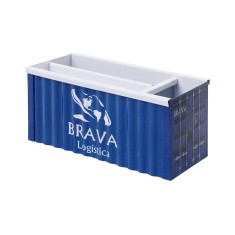 Mini Container Marítimo de Metal 12x5x5cm Personalizado 