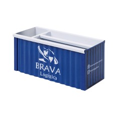 Mini Container Marítimo de Metal 12x5x5cm Personalizado 