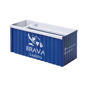 Mini Container Marítimo de Metal 12x5x5cm Personalizado 