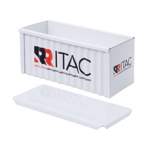 Mini Container Marítimo de Metal 12x5x5cm Personalizado 