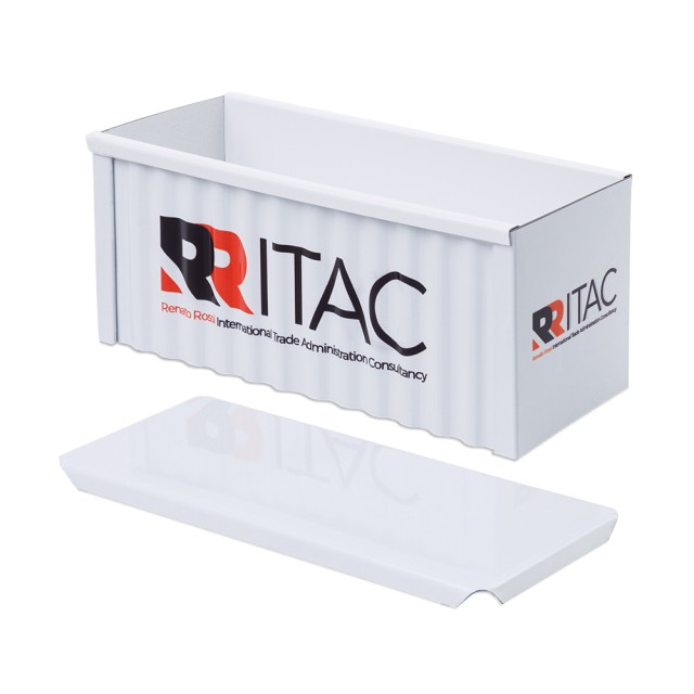 Mini Container Marítimo de Metal 12x5x5cm Personalizado 