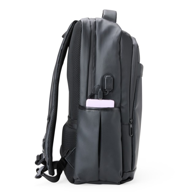 Mochila Couro Sintético USB 36 Litros Personalizada 08172